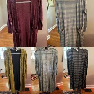 Lularoe Bundle of Cardigans M